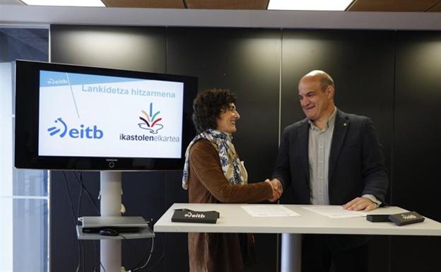 Ikastolen Elkarteak eta EITBK datorren urteetarako lankidetza akordioa onetsi dute