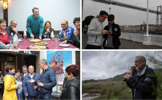Los candidatos vizcaínos hacen planes de sábado