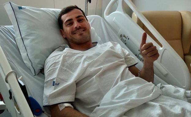 Iker Casillas: «Ha sido un susto grande pero estoy con las fuerzas intactas»