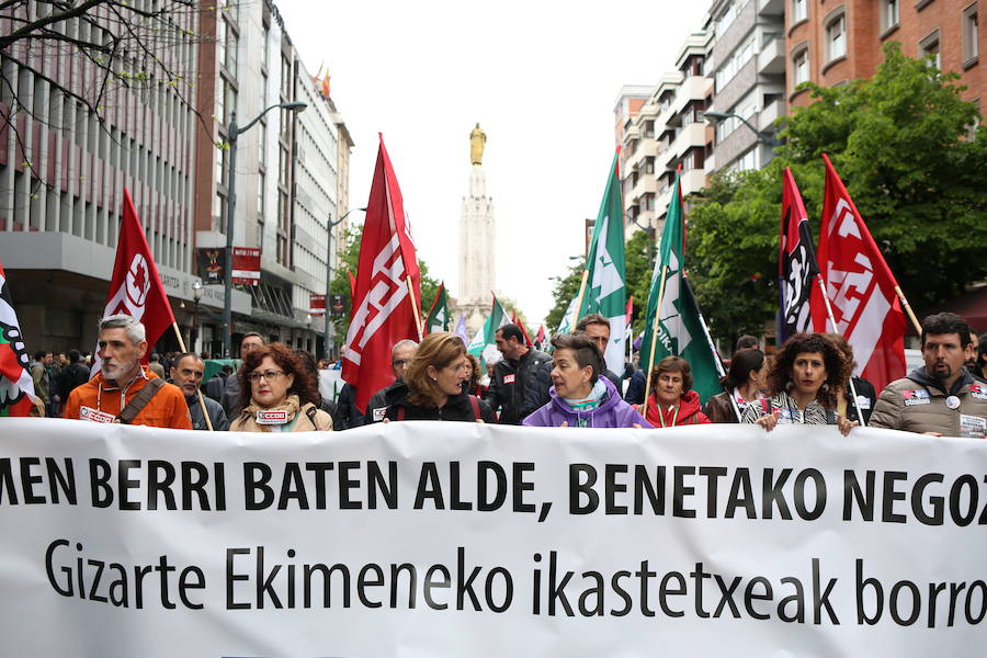 Trabajadores de la enseñanza concertada se manifiestan en Bilbao