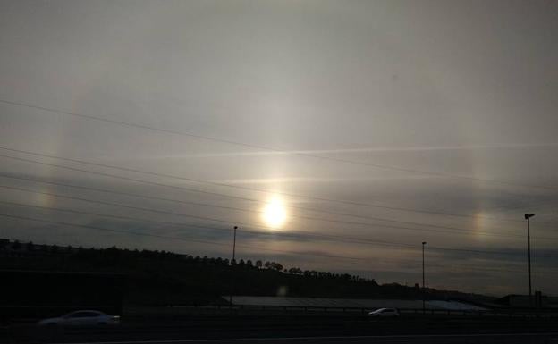 El extraño efecto visual con el que se despertó Bizkaia