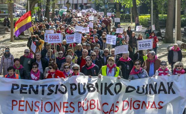 El movimiento por las pensiones irrumpe este sábado en Vitoria en la campaña electoral