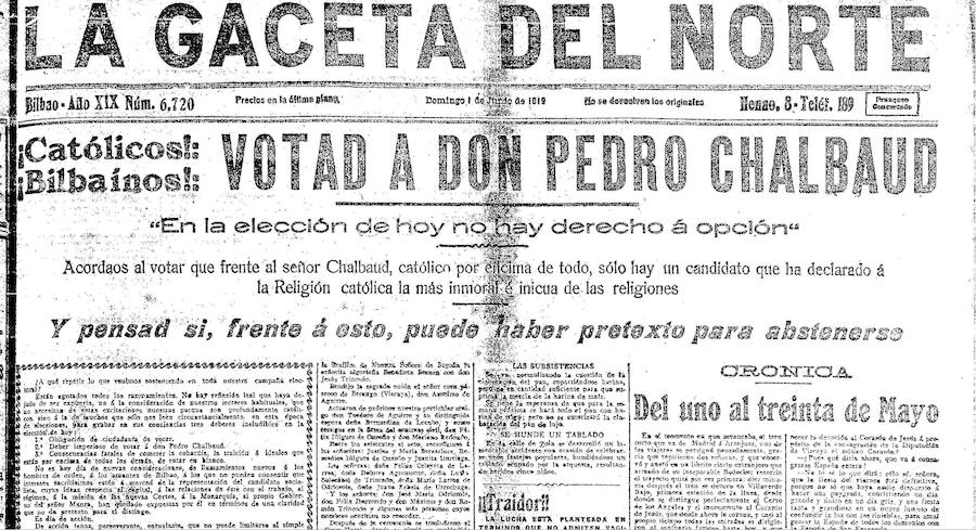 La batalla electoral de 1919