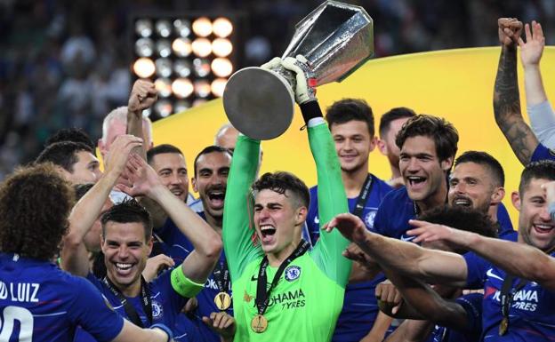 Kepa: «¡Qué sensación, campeones!»