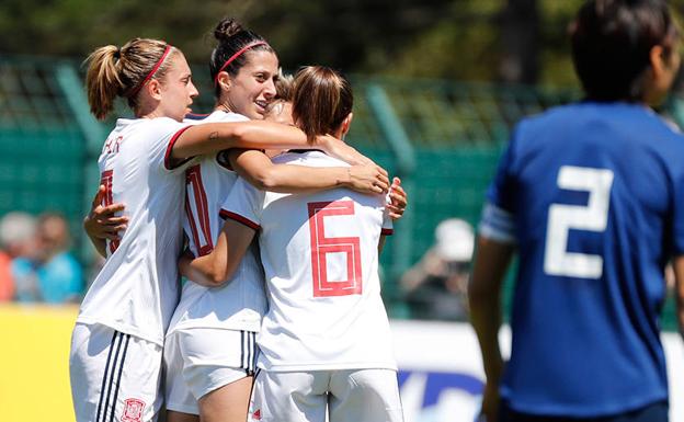 Buena imagen de España ante Japón, vigente subcampeona
