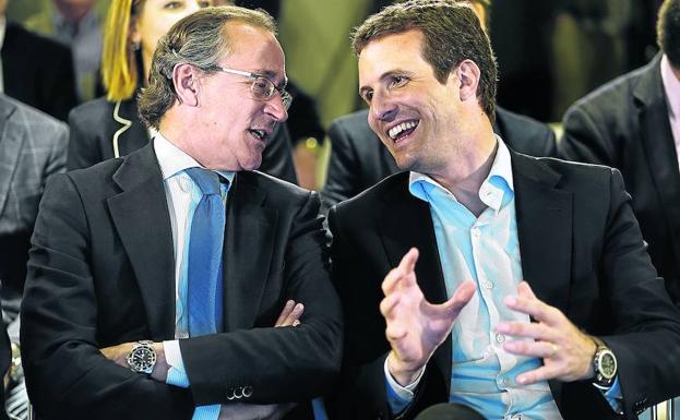 Alonso remarca el «acento propio» del PP vasco y pide a Casado que «respete» su autonomía