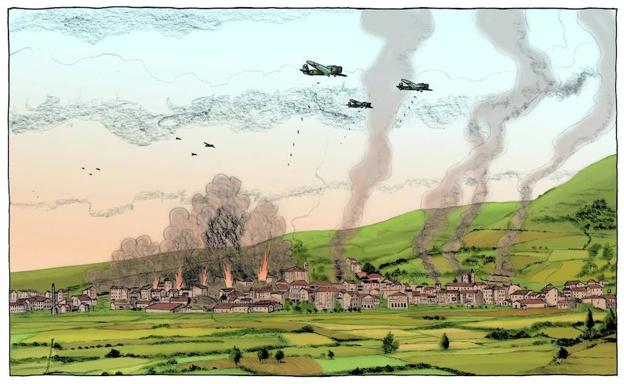 El bombardeo de Gernika, en viñetas