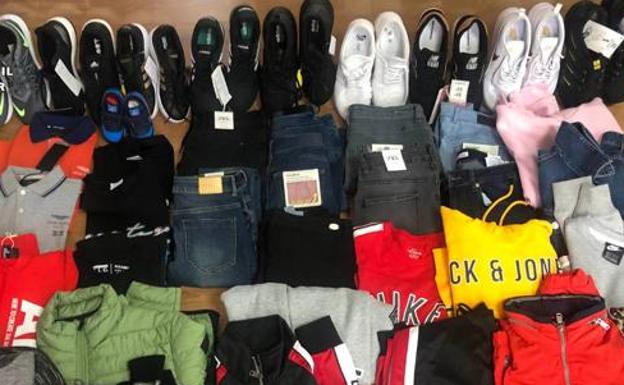 Detenidos dos hermanos alaveses por robar 1.800 euros en ropa en 11 comercios de Logroño