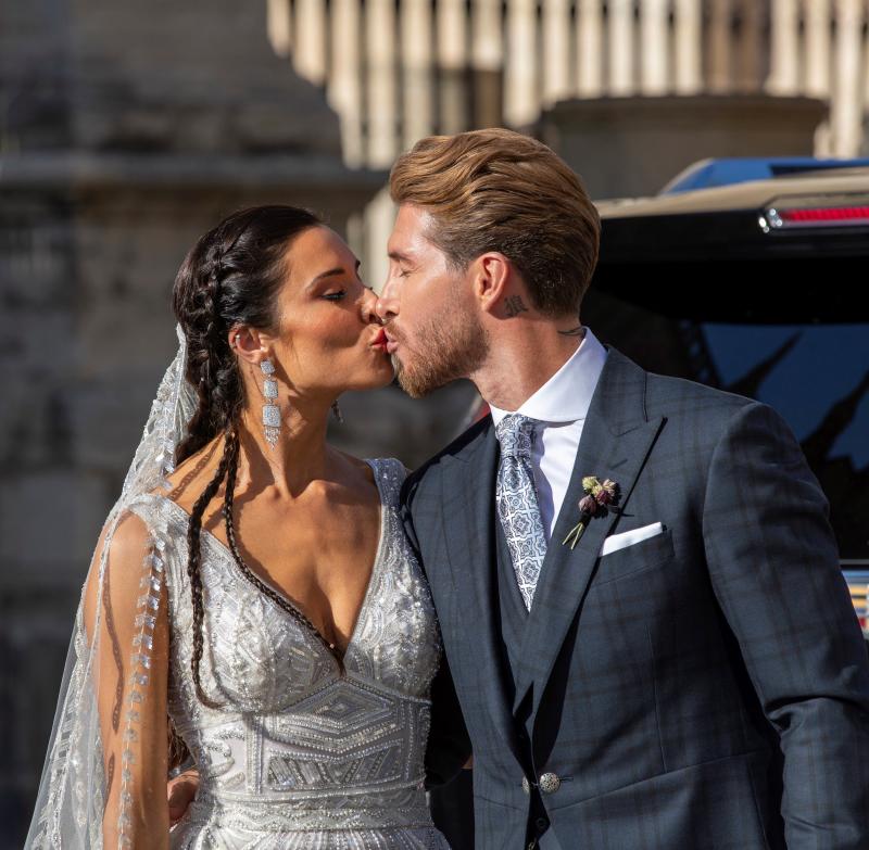 La boda de Sergio Ramos y Pilar Rubio, en imágenes