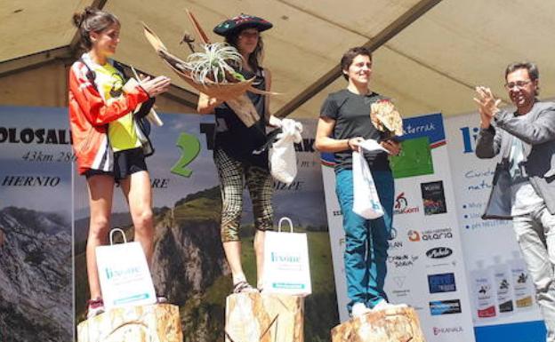 Hassan Ait Chaou y Amaia Amantegi, campeones de Euskal Herria de Trail