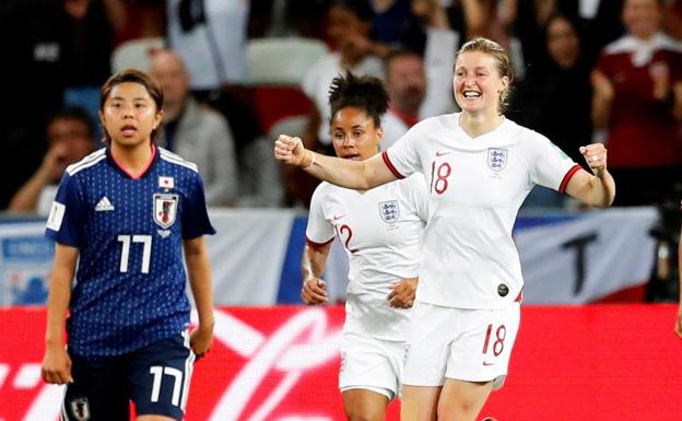 Inglaterra vence 2-0 a Japón y termina líder de grupo