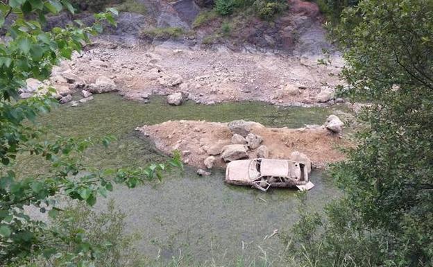 El pozo Ostión de La Arboleda, con los niveles de agua más bajos