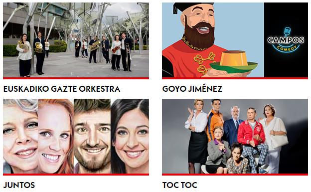 Programa del Teatro Campos Elíseos de Bilbao en Aste Nagusia 2019