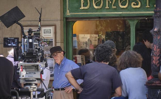 Woody Allen acaba su rodaje en San Sebastián una semana antes de lo previsto