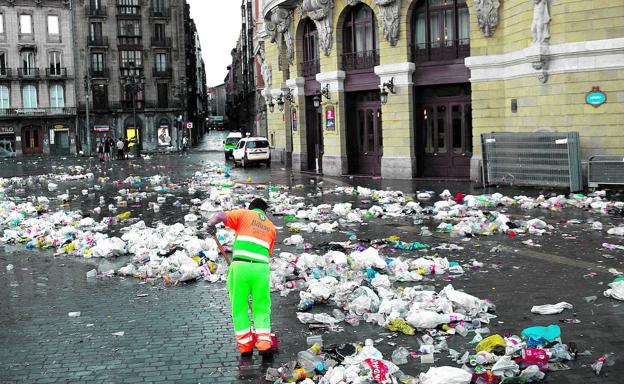 Menos basura en la Aste Nagusia