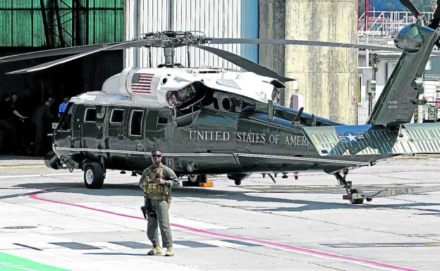 El 'pájaro' de Trump vuela sobre Hondarribia