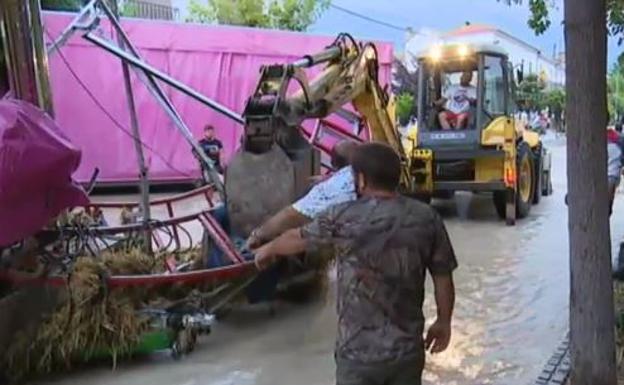 La gota fría arruina las fiestas de Borox, en Toledo