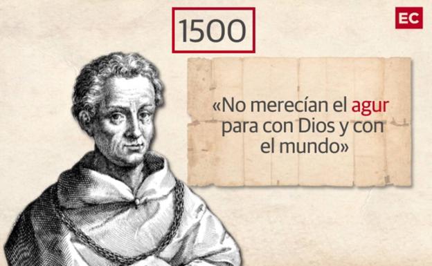 Colón, el primero que escribió 'Agur'