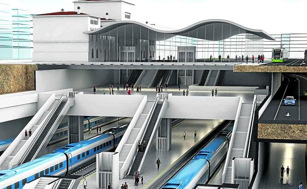 Un retoque para que la futura estación de tren sea «un icono» de Vitoria