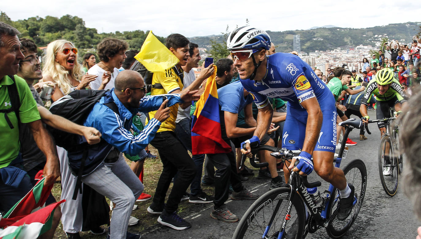 La Vuelta a su paso por el monte Arraiz