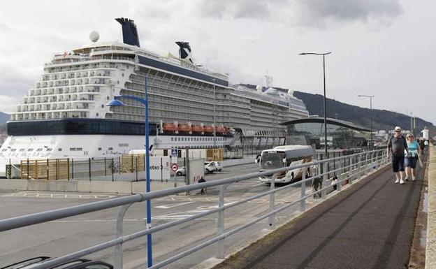 Los muelles de Getxo reciben hasta julio 16.600 cruceristas menos que en 2018