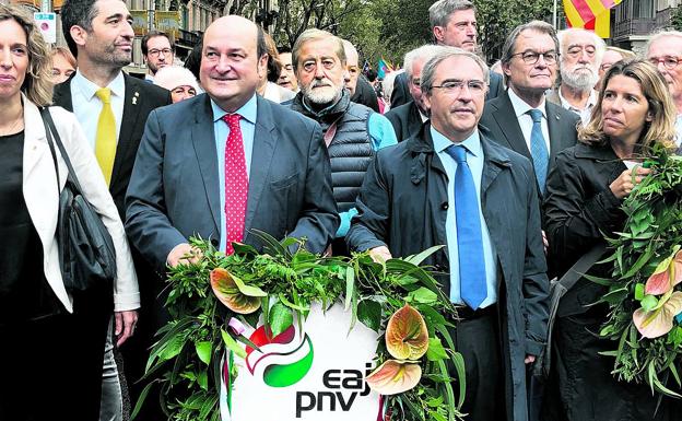 El entusiasmo del nacionalismo vasco se desinfla en la Diada más «tensa»