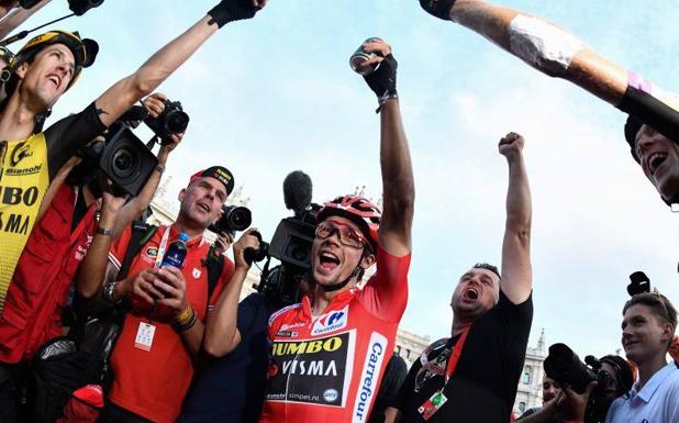 El insólito salto de Roglic