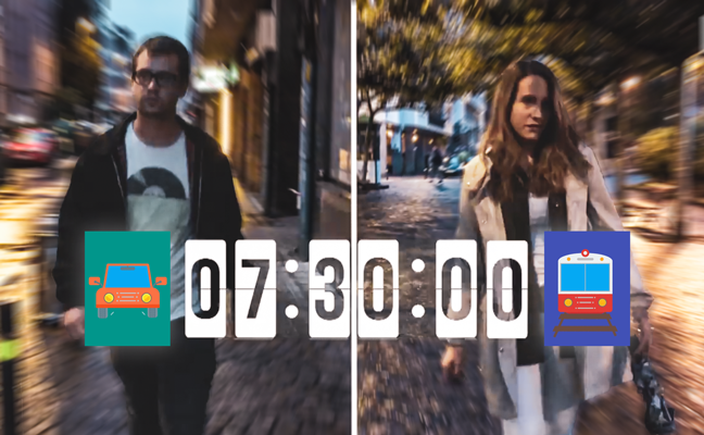 De Getxo a Txurdinaga en transporte público y en coche. ¿Quién llega antes?