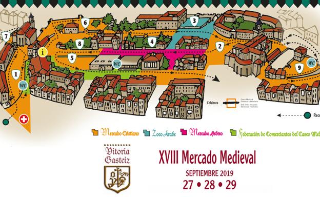 Programa del Mercado Medieval de Vitoria 2019: fechas, horarios y mapa