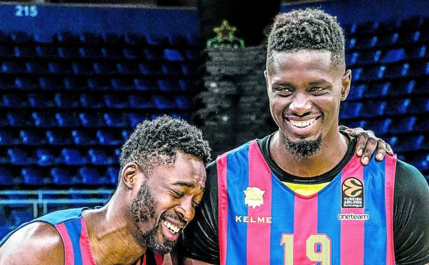 El coloso del Baskonia y sus guardaespaldas