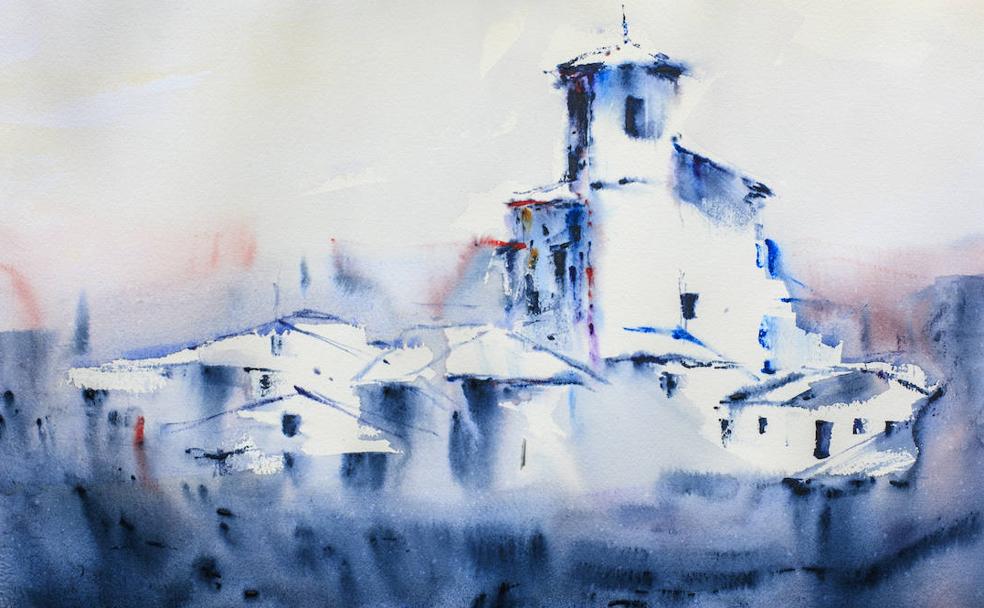 Mendoza en azul índigo