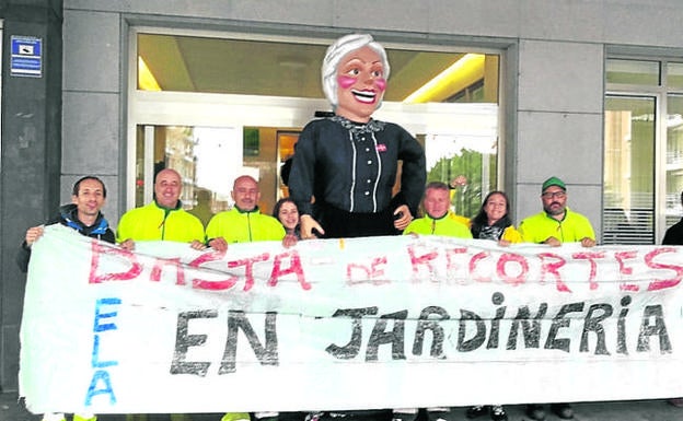 La empresa de jardinería de Basauri rompe las negociaciones