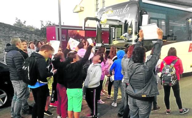 Una hora para llegar a clase desde Ribabellosa a Nanclares