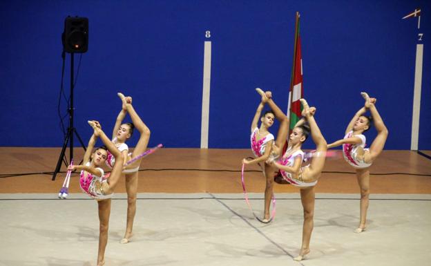 Oro para el infantil absoluto de Sakoneta en el Campeonato de Euskadi por conjuntos