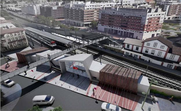 Un nuevo edificio y tres ascensores para la estación de tren de Barakaldo