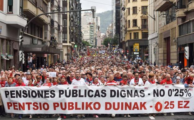 ELA y LAB anuncian una huelga general en enero por un trabajo y pensiones dignas