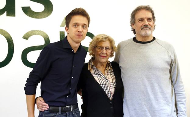 Errejón y Carmena arropan a Urkijo en Bilbao