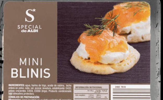 Aldi confirma la contaminación por listeria de un lote de su producto 'Mini Blinis'