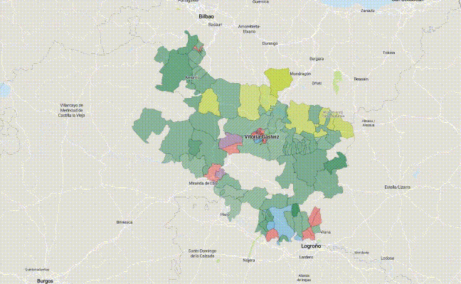 El voto en Euskadi, calle a calle