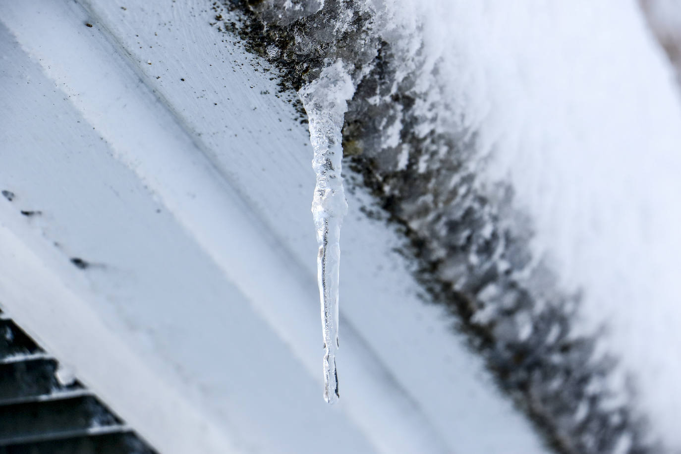 Las estampas que deja hoy la nieve en Herrera