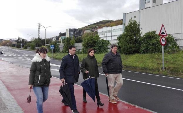 Santurtzi estrenará su primer bidegorri antes de fin de año