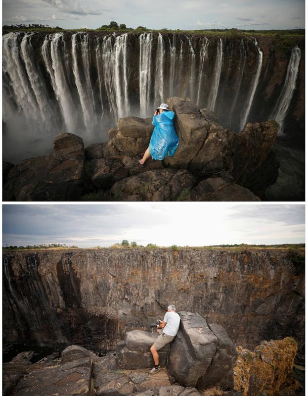 Las cataratas Victoria se secan