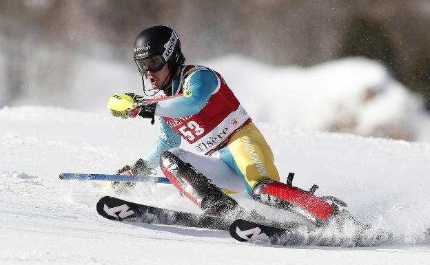 15 centésimas separan a Juan del Campo de la segunda manga en Val d'Isere