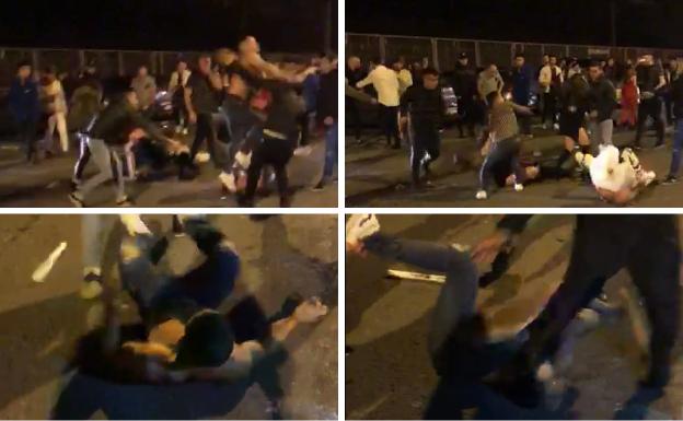 Navidad a puñetazos y porrazos en el exterior de una discoteca de Bolueta
