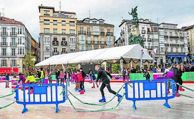 La pista de hielo y los ibéricos de San Antón