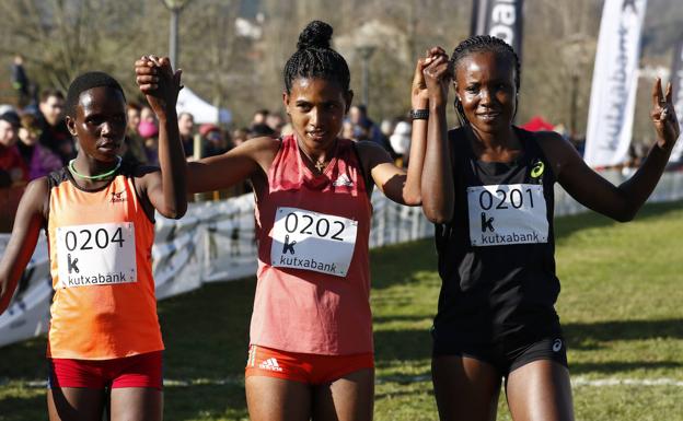 Mekonnen y Abreha triunfan en el cross de Zornotza