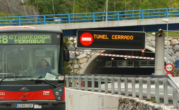 Los túneles de Artxanda cierran esta noche por obras