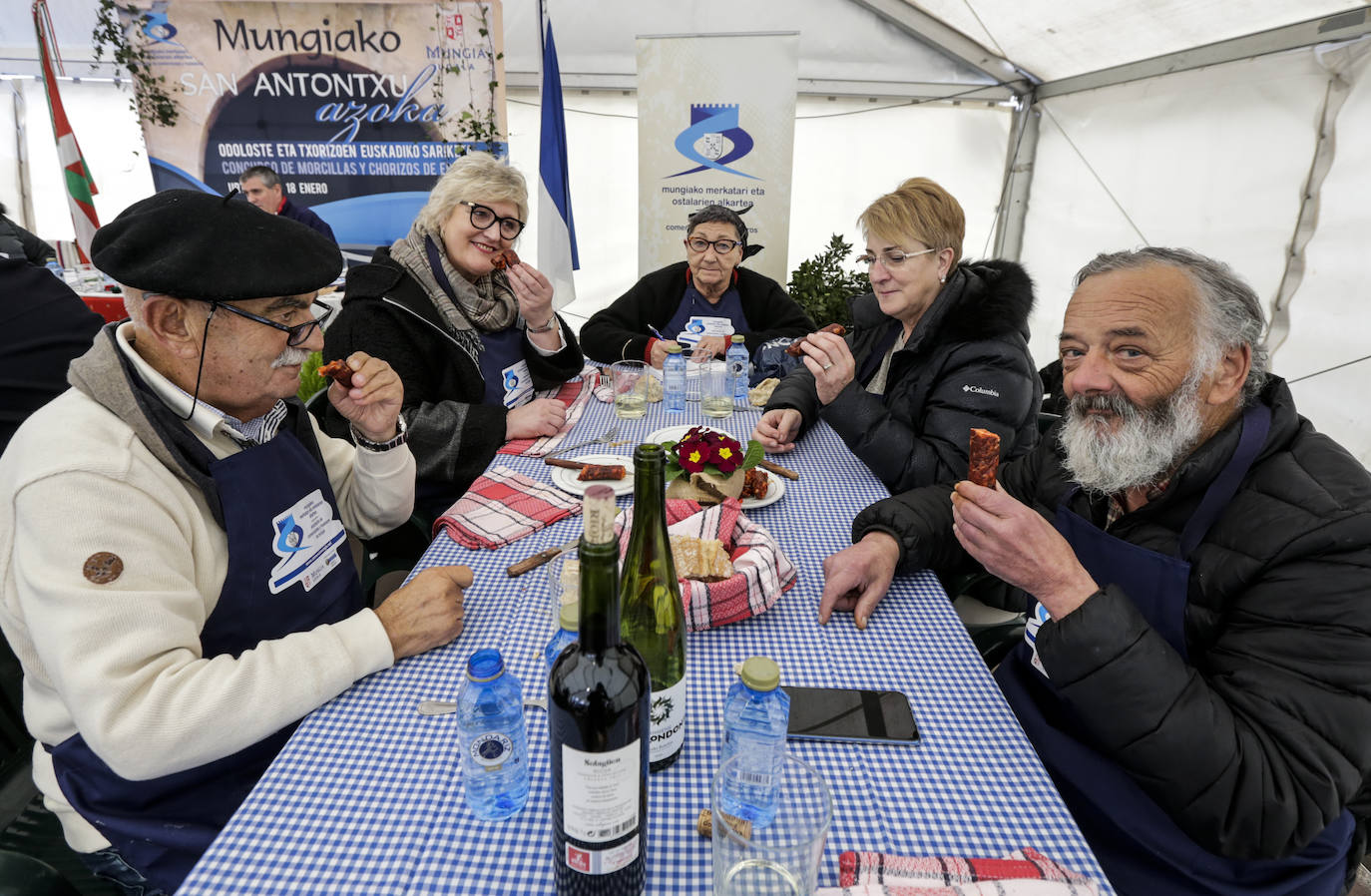 San Antón entre morcillas y chorizos