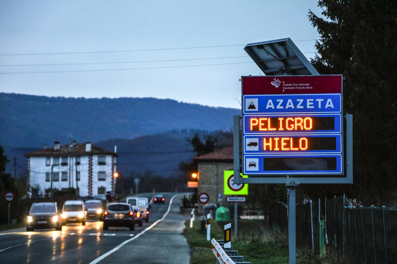 Ligeras nevadas en Álava