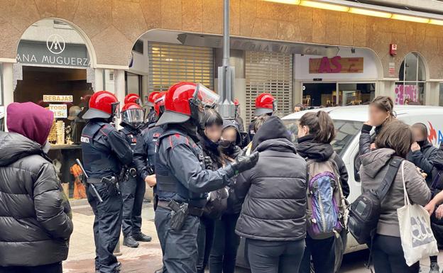 El robo frustrado de carritos de la compra en Vitoria